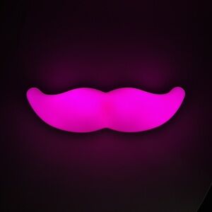Rare Lyft Glowstache Original Lighted Mustache Dash Light NIB Never Used